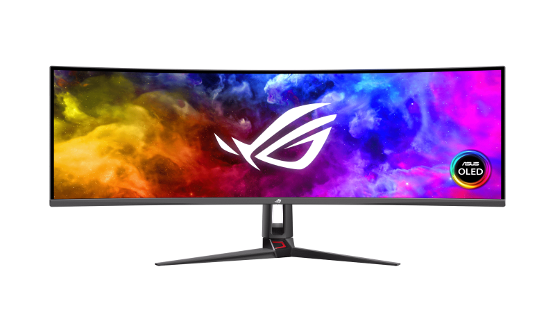 ROG Swift OLED PG49WCD font angle 